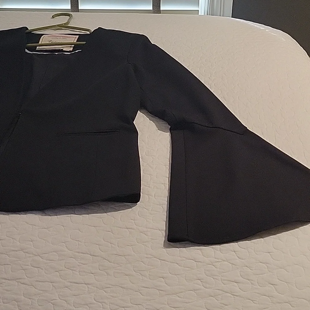 Anthropologie Cartonnier Blazer, Volume Bell Sleeve - Picture 3 of 10